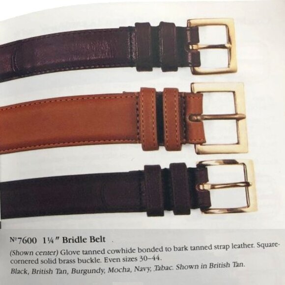 New, Vintage Coach Tan Leather Bridle Belt - Picture 9 of 16